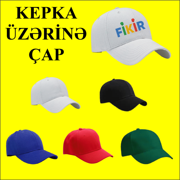 Kepka Üzərinə Çap Sifarişi - Fikir Reklam - 050 879 91 11