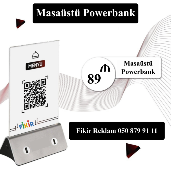 Masaüstü Powerbank Sifarişi - Fikir Reklam - 050 879 91 11