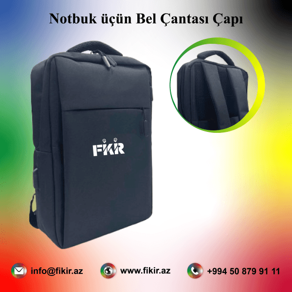 Notbuk üçün Bel Çantası Çapı - Fikir Reklam - 050 879 91 11 (WP) - www.fikir.az-01